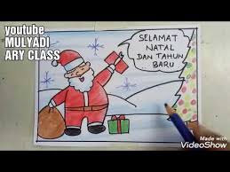 Maybe you would like to learn more about one of these? Cara Menggambar Poster Selamat Hari Natal Drawing Santa Claus Youtube