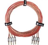 Kabel głośnikowy 2x2,5mm OFC GB + Końcówki bananowe 2 x 5 m