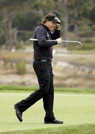 Phil Mickelson Outplays Tiger Woods Wins Pebble Beach National Pro Am Phil Mickelson Phil Pebble Beach