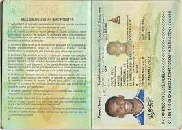 Carte nationale d'identité (national identity card) compulsory at the age of 18. Les Particularites Des Nouveaux Passeports Du Cameroun Cameroun