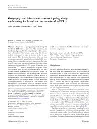 Posted on october 12, 2019 by administrator posted in a level concepts, computer science, computing concepts, gcse concepts. Pdf Geography And Infrastructure Aware Topology Design Methodology For Broadband Access Networks Fttx