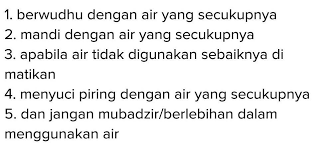 Sebutkan Contoh Tindakan Penghematan Air Brainly Co Id