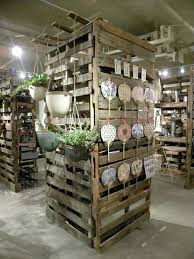 Pallet Display Wall Pallet Display Garden Center Displays Craft Show Displays
