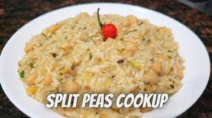 Put the split peas to boil until soft. Vegetarian Cookup Rice Guyanese Split Peas Cookup Vegan Recipe Episode 295 Youtube