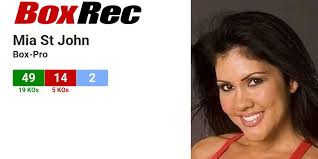 BoxRec: Mia St John