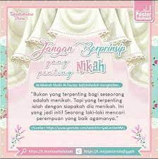 Jangan Berprinsip Yang Penting Nikah In 2021 Married Quotes Nikah Marriage