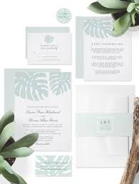 Understated And Elegant Tropical Wedding Invitations With An Island Vintage Vibe Fea Fun Wedding Invitations Grey Wedding Invitations Green Wedding Invitations