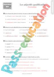 Fiches imprimables gratuites en français : Evaluation Avec Le Corrige Pour Le Ce2 Sur L Adjectif Qualificatif Bilan A Imprimer
