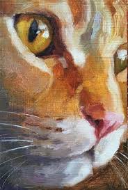 Daily Paintworks Adopt272 Original Fine Art For Sale C Katya Minkina Animal Art Cat Painting Art Painting