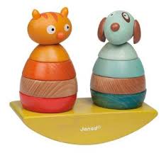 I Was Looking For Wood Toys For My Daughter And Found Ii So Sweet And She Loves Animals Janod Basculo Zigolos Jouet Jouets En Bois Jouet Enfant