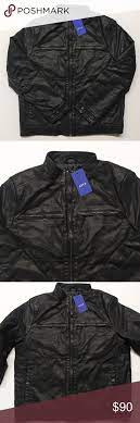 Men S Apt 9 Midweight Moto Jacket Black Moto Jacket Jackets Midweight