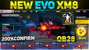 Here's the free fire m1887 gun skin photo with tropical parrot theme: New Evo Xm8 Gun In Freefire Ob 28 Update In Freefire Freefire New Event New Collaboration Ff Youtube