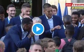 Hey, hey, we are together, hey! Video Pogba Leads Kante Chant As France Celebrate