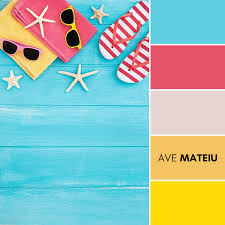 Lilac and orange is such a cute colour combo! 20 Summer Color Palettes And Hex Codes Ave Mateiu