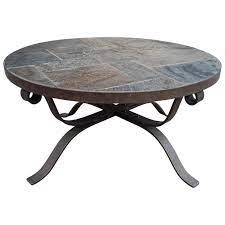 Get the best deals on wrought iron coffee tables. Midcentury Wrought Iron And Slate Round Shape Coffee Table Or Cocktail Table For Sale At 1stdibs