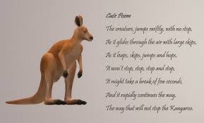 Cute Poem Kangaroo Kangaroo Poems Cute