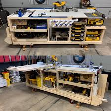 Mobile tablesaw stand for dewalt dw745 part 1 of 2 workshop re model episode 2 rag n bone brown uk woodworking and restoration youtube projects. My Workbench Mobile Project Center Inspired By Dewalt And Kreg Hope You Enjoy It As Much As I Do Woodworking