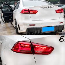 Vland Led Lancer Tail Lamp For 2010 Up Rear Light Red Smoked Modification Vland Mitsubishilancertaillight Galantfort Mitsubishi Lancer Mitsubishi Tail Light