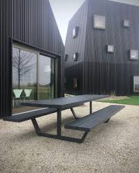 Cassecroute Posted To Instagram Black Aluminium Design Picnic Table Picnictable Designtable Arch Outdoor Decor Outdoor Picnic Tables Picnic Table Modern