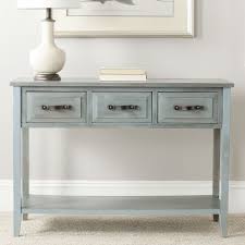 Safavieh Aiden Console Table Blue Console Table Gray Console Table Wood Console Table