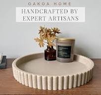OAKOA Beige hars decoratieve dienbladen voor decoratie ...