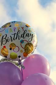 Happy birthday balloons with happy ...