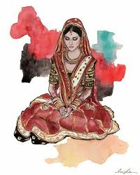 Beautiful Painting Of An Indian Bride Indian Paintings India Art Indian Art Paintings