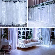 Check spelling or type a new query. 9 8x9 8ft Led Curtain Light Usb Or Battery Operated 8 Mode Daylight White 300 Led Lepro