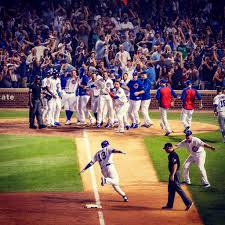 The cubs will open their 143rd season at the miami marlins on thursday, march 29 with the wrigley field opener taking place monday, april 9, against the pittsburgh pirates.the cubs will begin the Chicago Ap August 13 2018 The Celebration Was Under Way By The Time David Bote Flung His Helmet High Into Th Chicago Cubs Baseball Cubs Team Chicago Cubs