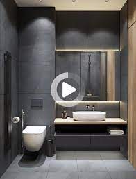 The best things you can do to your bathroom for under $100. Anthracite Gray Bathroom Decoration Gray Bathroom Decor Bathroom Interior Design Modern Bathroom Interior