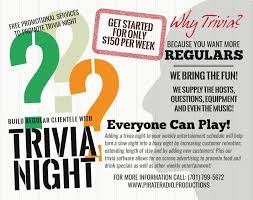 We're finally heading back to the moon, and now is your chance to show off your skills. Pub Trivia Pirate Radio Productions