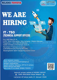 Maybe you would like to learn more about one of these? Lowongan Kerja It Technical Support Officer Rejeki Toyota