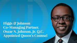 Higgs & Johnson Co-Managing Partner, Oscar N. Johnson, Jr. Q.C. Appointed  Queen's Counsel