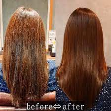 ロングヘア 髪質改善でサラサラヘアに before after 動画 ヘアスタイル ロング ロングヘア グランジヘアー