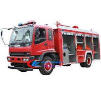 ISUZU FVR dry chemical powder fire engine truck