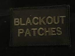 Blackout Free Text 2x3 Patch Custom Velcro Patch Patches Free Text