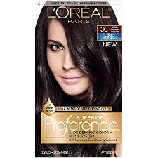 See more ideas about hair, dyed hair, cool hairstyles. Amazon Com L Oreal Paris Superior Preference Fade Defying Shine Permanent Hair Color 3c Cool Darkest Brown Pack Of 1 Hair Dye Beauty Personal Care