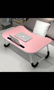 Multipurpose foldable table for laptop study bed with cup and mobile / tablet holder friends, i sat for long hours, struggling. Foldable Bed Desk Small Study Table Furniture Home Living Furniture Tables Sets On Carousell