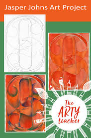 Jasper Johns Watercolor And Coloured Pencil Unit The Arty Teacher Art Lessons Middle School Secondary School Art School Art Projects