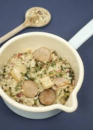 Risotto Mangold Krauterseitlinge Risotto Essen Rezepte