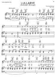 Billy Joel Lullabye Sheet Music Pdf Free Score Download