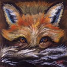 How To Paint A Fox Step By Step Free Video Lesson Acrylic April Day 21 Animal Paintings Acrylic Fox Painting Acrylic Painting Canvas