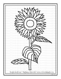 Summer coloring pages (12 sheet pdf book). Simple Sunflower Pdf Free Coloring Page Free Coloring Pages Simple Sunflower Coloring Pages