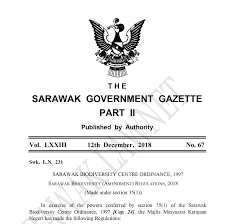 From wikimedia commons, the free media repository. Sarawak Biodiversity Regulations Amendment 2018 Sarawak Biodiversity Centre