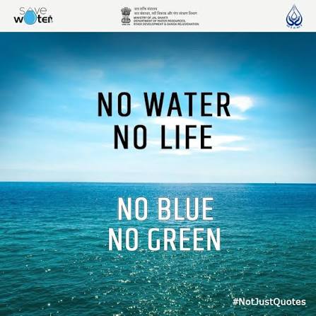 No Water No Life! No Blue No Green! #SaveBlue #PlantGreen Save Water, Save  Earth Save Water - Jal Samrakshana Jeevan Jal Ministries Gajendra Singh  Shekhawat Rattan Lal Kataria Save the planet Wapcos