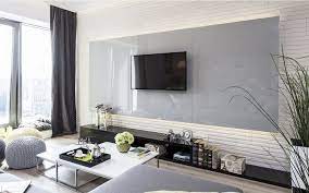 Wohnzimmer mit grauer wand und weißen möbeln weiße möbel und dekorationen kommen gegen eine dunkelgraue wand besonders gut zur geltung. Wandgestaltung Im Wohnzimmer 85 Ideen Fur Die Wohnzimmerwand