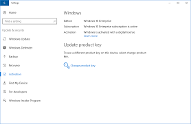 If you are running windows 10, version 1703 or later: Deploy Windows 10 Enterprise Licenses Windows Deployment Microsoft Docs