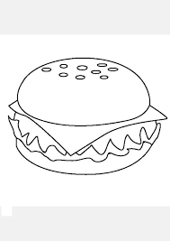 Click on the colouring page to open in a new window and print. Coloring Pages Free Printable Burger Coloring Page