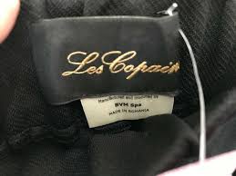 Les Copains Black Skinny Pants Gold Zippers Elastic It 42 Leggings Size 6 S 28 74 Off Retail
