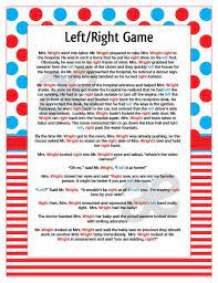 Printable Shower Game Left Right Game Instant Download Seuss In 2021 Left And Right Game Printable Shower Games Dr Seuss Baby Shower